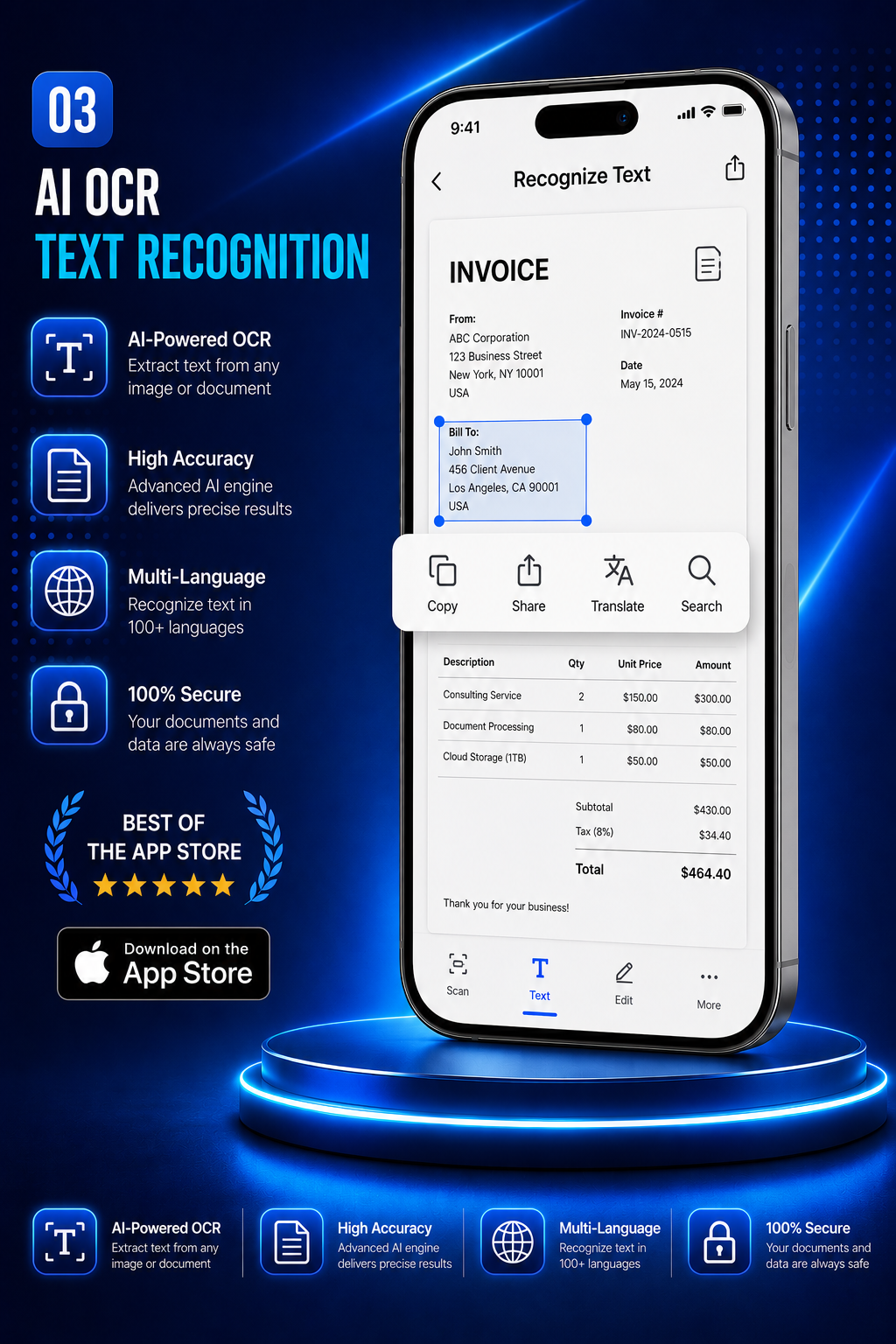 DocScanProX app highlight screen 3